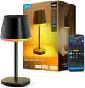 Govee Smart Cordless Table Lamp Classic No Adapter, RGBIC Desk Lamp