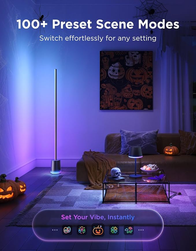 Govee Smart Cordless Table Lamp Classic No Adapter, RGBIC Desk Lamp